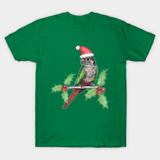 Christmas green cheeked conure T-Shirt